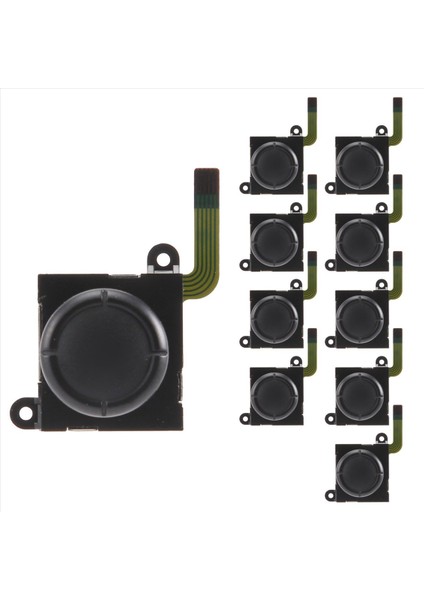 Nintendo Switch Için 10 Adet Yedek 3D Analog Salıncaklı Joystick (Yurt Dışından)