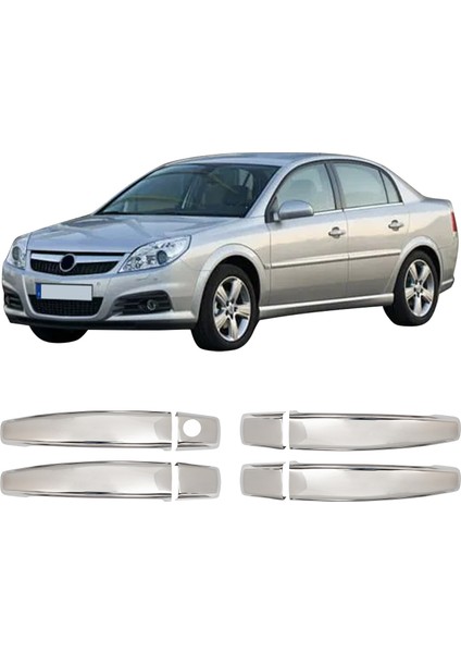 Opel Vectra-C Uyumlu 2002-2008 Krom Kapı Kolu 4 Kapı Paslanmaz Çelik