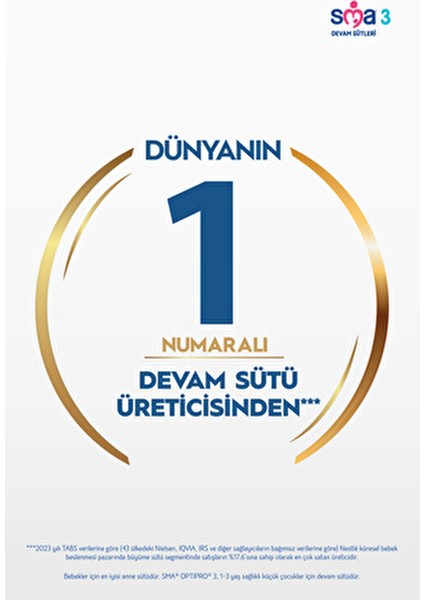 Sma 3 Optipro Probiyotik Toz Devam Sütü 800 gr x 6 Adet 1-3 Yaş İçin Vitamin Kaynağı