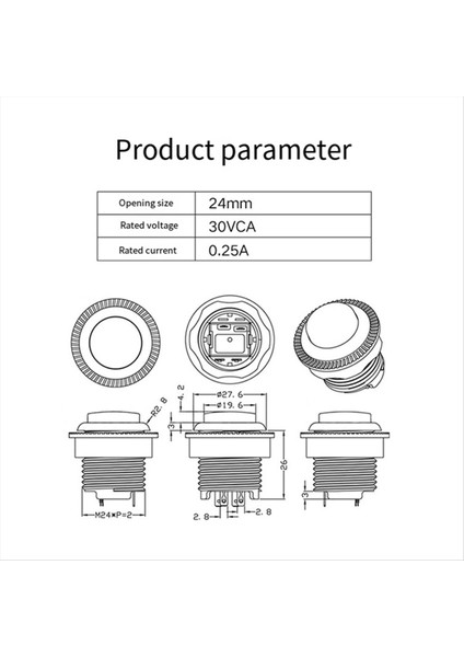 Kaliteli Abs Oyun Makinesi Basmalı Düğme Anahtarı B (Yurt Dışından) modelleri