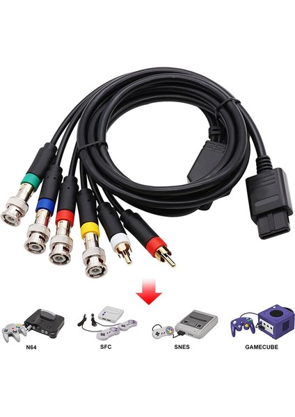 N64 Sfc Snes Ngc Video Konsolları Için Rgb/rgbs Kablosu Kompozit Kablo (Yurt Dışından) fırsatları