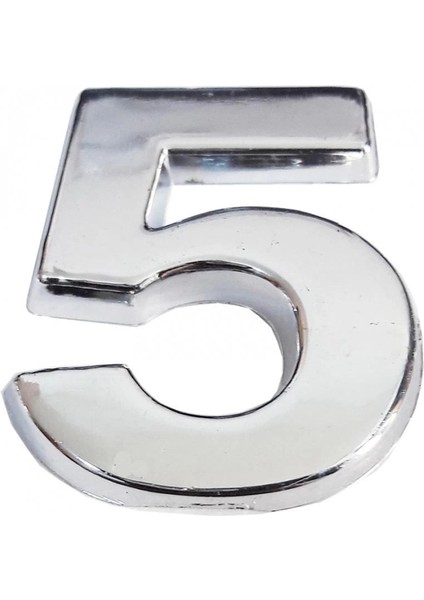 Cemax Krom Yapışkanlı 5 Rakamı 5 cm