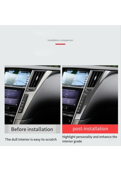 Infiniti Için Orta Konsol Paneli Her Iki Taraf Çerçeve Kaplama Kapağı Çıkartması (Yurt Dışından) indirimleri