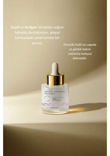 Insane Naturale Tırnak Bakım Serum 20 ml fırsatları