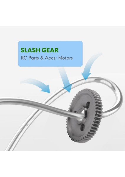 Traxxas Slash 1/10 Summıt Için Ağır Hizmet Tipi Sertleştirilmiş Çelik Mahmuz Dişlisi 54T (Yurt Dışından) fiyatları