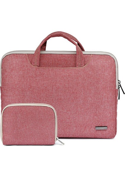 Lısen Iş Stili Taşıma Çantası 15,6 Inç Dizüstü Bilgisayarlar Için Taşınabilir Saklama Çantası Mini Çantalı - Açık Kırmızı (Yurt Dışından)