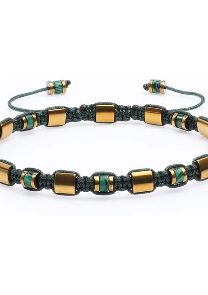 Malakit, Hematit Doğal Taş Bileklik, Kadın Bileklik, Tasarım Bileklik, Ipli Ayarlanabilir fiyatları