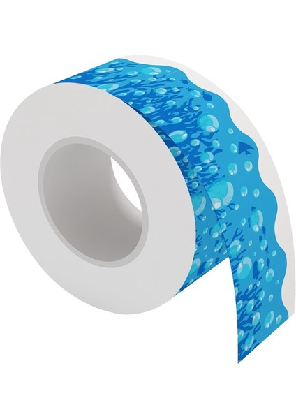 20M Mavi Pano Kenarlıkları Çıkartmalar Kabarcık Desenli Kara Tahta (Yurt Dışından)