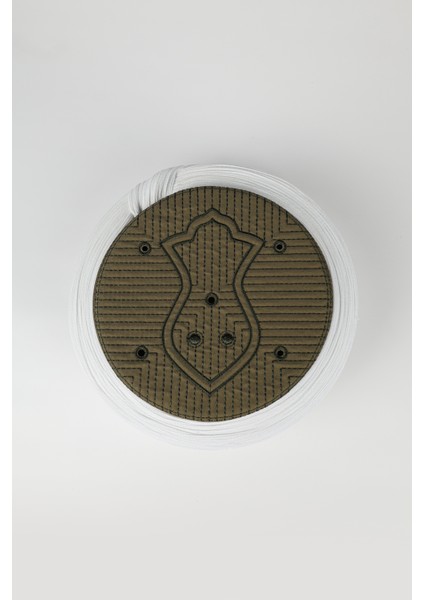 Namaz Sarığı - Beyaz Kumaş - Yeşil Takke - Düz Sarım - Nâli Şerif - 7 Metre modelleri