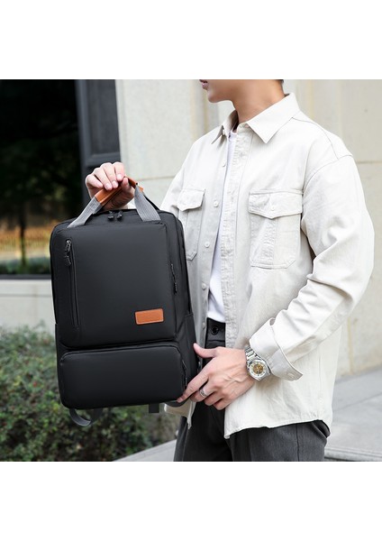 3 Parça Sırt Çantası Seti Kadın Erkek 14,5 Inç Dizüstü Bilgisayar Sırt Çantası Omuz Çantası Seyahat Okul Iş Için Küçük Cep - Siyah (Yurt Dışından) indirimleri