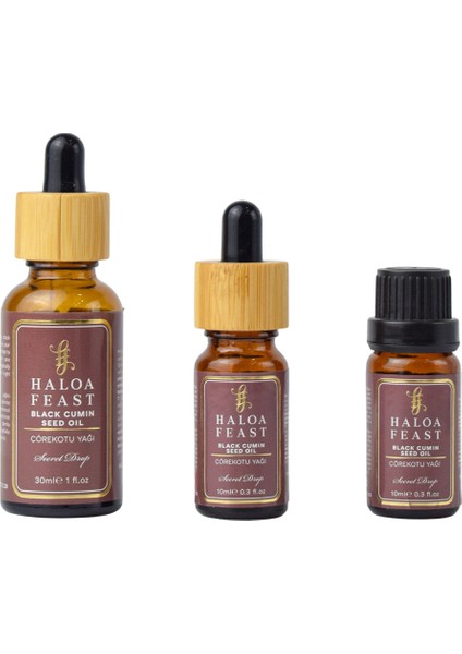 HALOA FEAST Çörek Otu Yağı - Black Seed Oil 10 ml 0,3fl.oz Akışlı Kapak