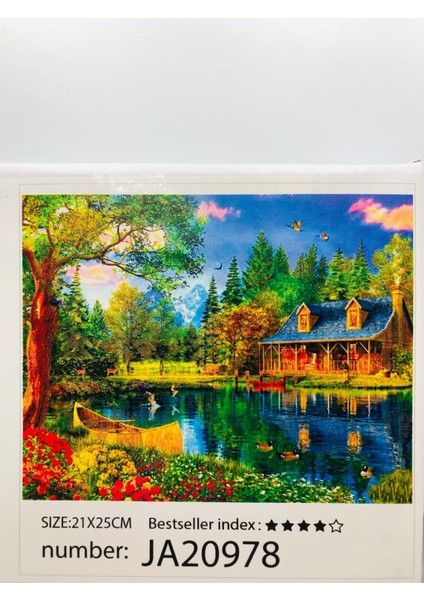 21X25 Çocuklar Için Boncuklu Taşlı Mozaik Elmas Boyama Goblen Pano Tablo Resim Boncuk Puzzle Diamond Painting