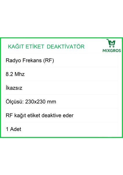 Kağıt Etiket Öldürücü Deaktivatör Rf Radyo Frekans Ikazsız fiyatları