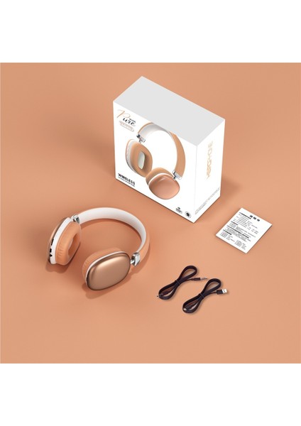 Baş Üstü Yüksek Kaliteli Müzik Bluetooth Kulaklığı Ses Sızıntısı Yok Uzun Pil Ömrü Kablosuz Dış Ticaret Kulaklığı (Yurt Dışından)