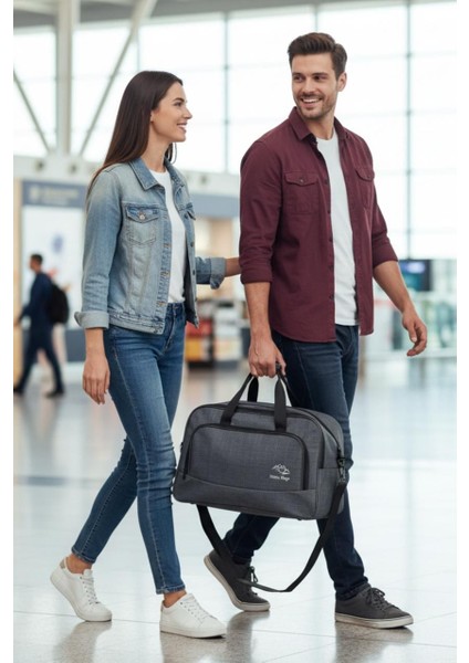 nil-01 UNISEX HAVLU KUMAŞ HOSTES VALİZ SEYAHAT TATİL SPOR HASTANE ÇOK GÖZLÜ EL VE OMUZ ÇANTASI KABİN BOY