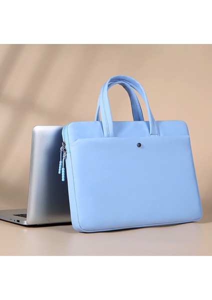 15,6 Inç Dizüstü Bilgisayar Taşıma Çantası ve Dizüstü Bilgisayar Kılıfı Için Oxford Kumaş Saklama Çantası - Mavi (Yurt Dışından)