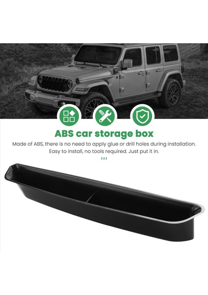 2018-2019 Jeep Wrangler Jl Jlu Için Yolcu Saklama Tepsisi Düzenleyici (Yurt Dışından) fırsatları