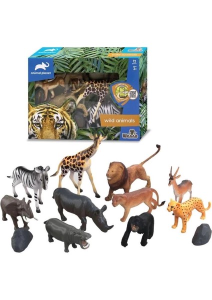 Bfs SH-5901 Vardem Kutulu 12 Parça Vahşi Hayvan Seti modelleri