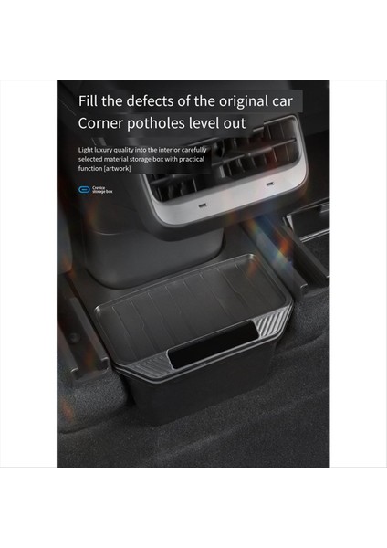Tesla Model Y Depolama Dekorasyonu Için Arka Koltuk Saklama Kutusu Çöp Kutusu (Yurt Dışından) indirimleri