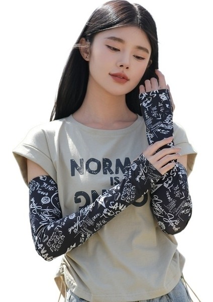 Yaz Buz Kolları Yeni Buz Ipek Kolları Erkek ve Kadın Güneş Koruma Kolları Açık Hava Bisiklet Anti-Ultraviyole Buz Kolları (Yurt Dışından)