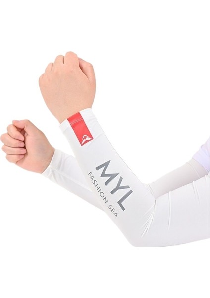 Erkek Güneş Koruma Kollu Yaz Spor Buz Kollu Gevşek Büyük Boy Nefes Alabilen Açık Hava Bisiklet Anti-Ultraviyole Kol Kollu Uzun (Yurt Dışından)