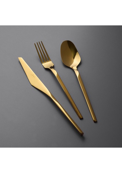 5100 Quartz Titanyum Gold 84 Parça 12 Kişilik Çatal Kaşık Bıçak Seti fiyatları