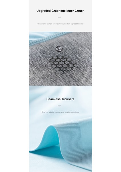 Dikişsiz Buz Ipek Ter Uzaklaştıran Spor Özel Tasarım Erkek Iç Giyim 3 Parça 1010 Boxer