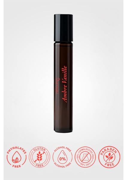 Ambre Vanille Roll On Parfüm | Alkolsüz & Doğal İçerikli Unisex Kalıcı Koku