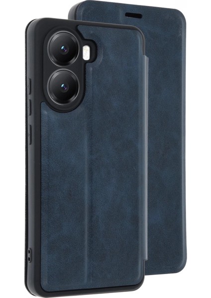 Xiaomi Poco X7 Pro Kılıf Flip Cover - Lacivert (K95)