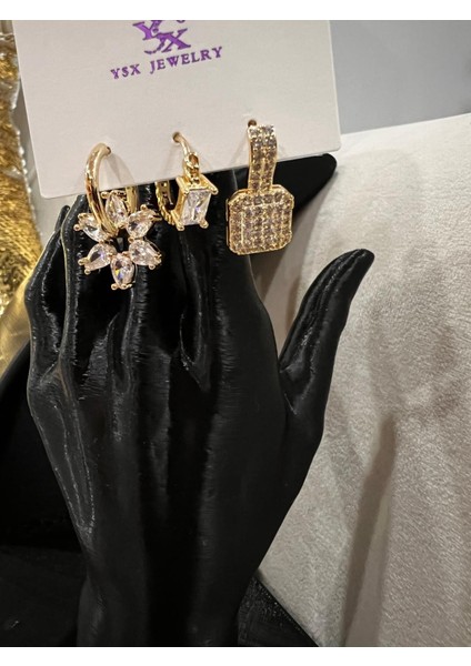 Çelik Altın Kaplama Taşlı Küpe indirimleri