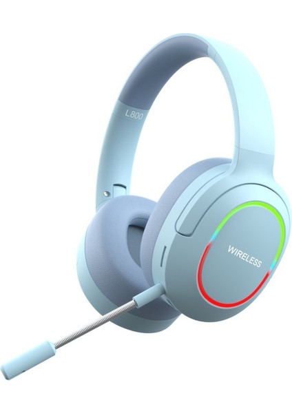 Işıklı Bluetooth Kulaklık Gürültü Önleyici Yüksek Değerli Cep Telefonu Kablosuz Oyun Hediye Katlanabilir Kulaklık (Yurt Dışından)