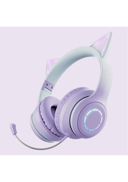 Yeni Çok Satan Bluetooth Kulaklık Başa Takılan Ağır Bas Degrade Renkli Cep Telefonu Kablosuz E-Spor Oyun Kulaklığı Evrensel (Yurt Dışından)