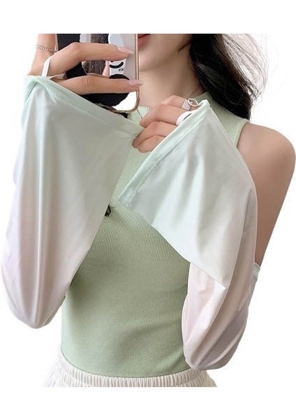 Kadınlar Için Güneş Koruma Kılıfları Ince Buz Kılıfları 2025 Yaz Anti-Ultraviyole Yeni Buz Ipek Malzeme Güneşlik Sürüş ve Bisiklet (Yurt Dışından)