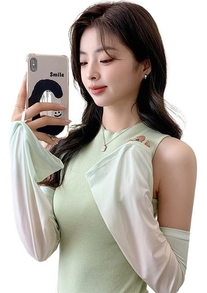 Kadınlar Için Güneş Koruma Kılıfları Ince Buz Kılıfları 2025 Yaz Anti-Ultraviyole Yeni Buz Ipek Malzeme Güneşlik Sürüş ve Bisiklet (Yurt Dışından) modelleri