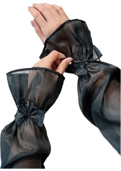 Yaz Yeni Yay Peri Buz Kollu Açık Hava Bisiklet Sürüş Güneş Koruması Nefes Alabilen Buz Ipek Gevşek Büyük Plaka Kollu (Yurt Dışından)