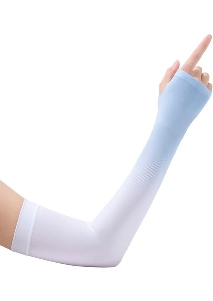 Güneş Kremi Buz Kollu Yaz Degrade Renk Buz Ipek Kollu Bayanlar Açık Anti-Ultraviyole Sivrisinek Kovucu Bisiklet Kol Kollu (Yurt Dışından)