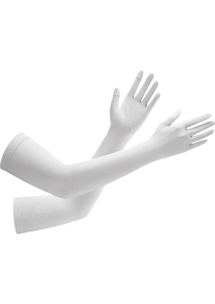 Yaz Nefes Alabilen Güneş Kremi Yeni Buz Ipek Kollu Kadın Açık Hava Güneş Kremi Nefes Alabilen Kaymaz Dokunmatik Ekran Anti-Ultraviyole Buz Kollu Eldiven (Yurt Dışından)