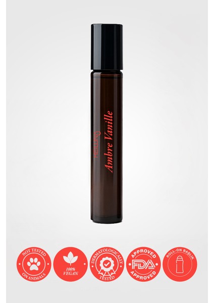 Ambre Vanille Roll On Parfüm | Alkolsüz & Doğal İçerikli Unisex Kalıcı Koku