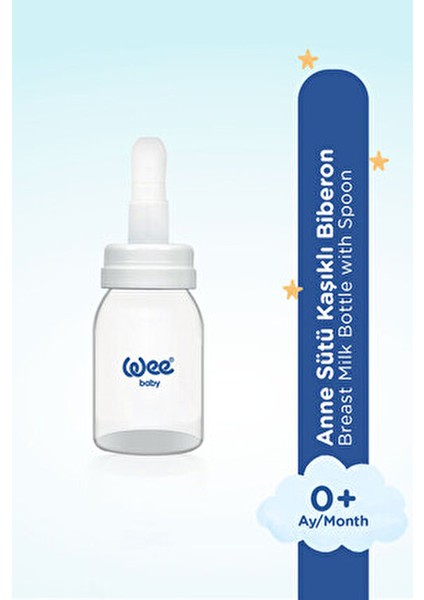 Kaşıklı Biberon 1 Adet BPA İçermeyen Plastik ile Kontrollü Süt Akışı Sağlar