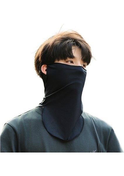 Erkekler Için Güneş Koruyucu Maske, Tam Yüz, Bisiklet Sporları, Kulak Üstü Başörtüsü, Erkek Buz Ipek Boyun Örtüsü, Kadın (Yurt Dışından)