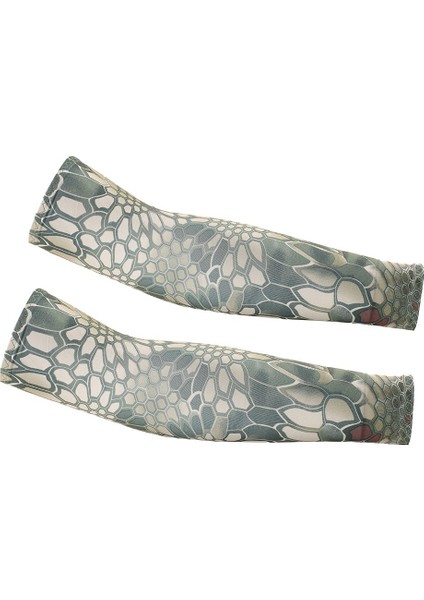 Yaz Güneşli Gün Bisiklet Buz Ipek Kollu Yaz Açık Hava Güneş Koruma Kol Koruyucu Süt Ipek Malzeme Nefes Alabilir Ter Emici Cilt Dostu Balıkçılık (Yurt Dışından)