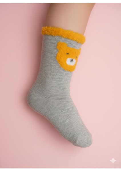 Kız Çocuk Peluş Detaylı Çorap Yumuşacık Nefes Alabilir Terletmez fiyatları