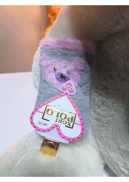 Kız Çocuk Peluş Detaylı Çorap Yumuşacık Nefes Alabilir Terletmez modelleri