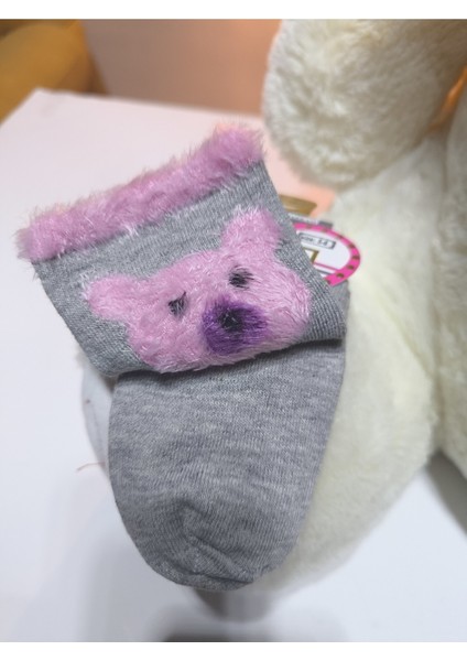 Kız Çocuk Peluş Detaylı Çorap Yumuşacık Nefes Alabilir Terletmez indirimleri