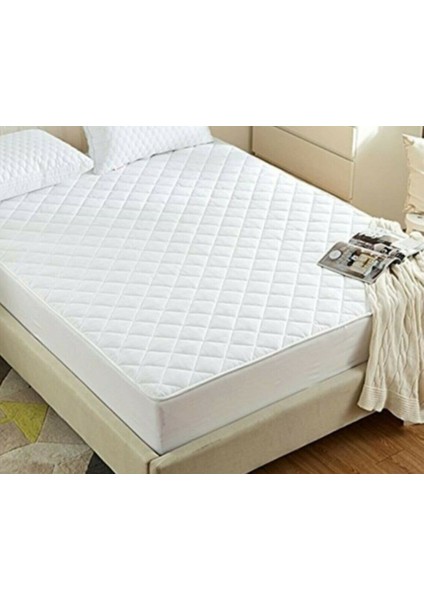 Kapitoneli Tek Kişilik Yatak Koruyucu Sıvı Geçirmez Alez (100 x 200 )