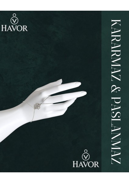 316L Çelik Zincirli Gümüş Renk Dönen Yonca Şahmeran – Kararmaz, Paslanmaz Kadın Bileklik