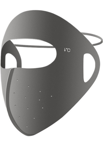 Kadınlar Için Yaz Yeni Gri Güneş Koruyucu Maske Dikişsiz Nefes Alabilen Güneşlik 3D Üç Boyutlu Buz Ipek Maske (Yurt Dışından)