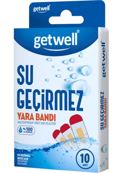 Su Geçirmez Yara Bandı 10'lu 3 Adet
