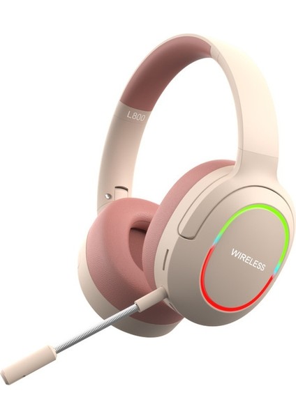 Işıklı Bluetooth Kulaklık Gürültü Önleyici Yüksek Değerli Cep Telefonu Kablosuz Oyun Hediye Katlanabilir Kulaklık (Yurt Dışından)