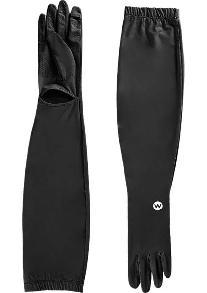 Kadınlar Için Yaz Güneş Koruma Kollukları Uv Korumalı Buz Ipek Eldivenler Sürüş Için Kaymaz Dokunmatik Ekran Güneşlik Uzatılmış Kol Kollu Dış Mekan (Yurt Dışından)